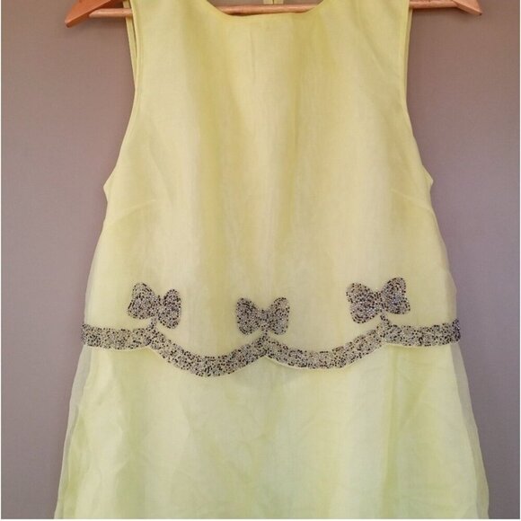 ASOS Lime Green Tulle Beaded Backless Mini Dress – Size 14 – Party Ready - Picture 2 of 6